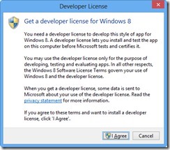 windows 8 developer license